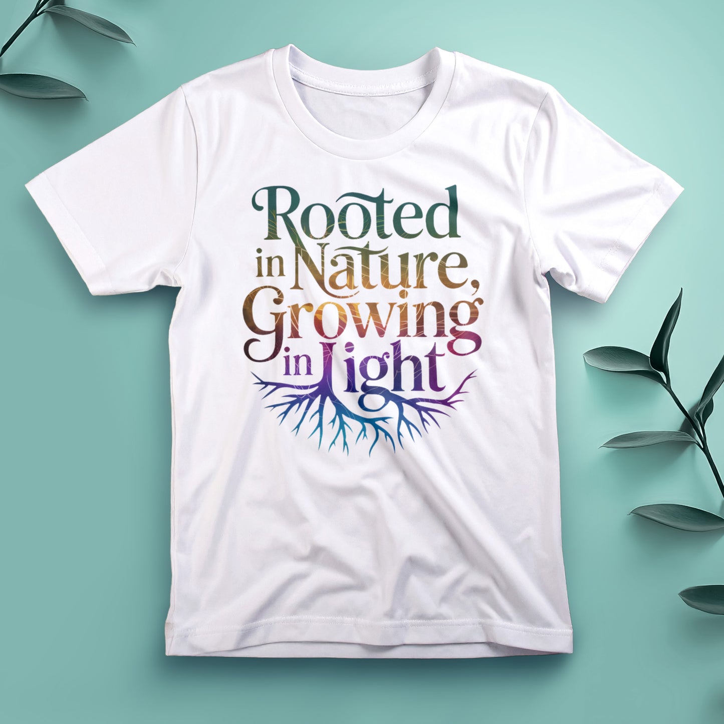 Rooted in Nature, Growing in Light - Tee, Unisex