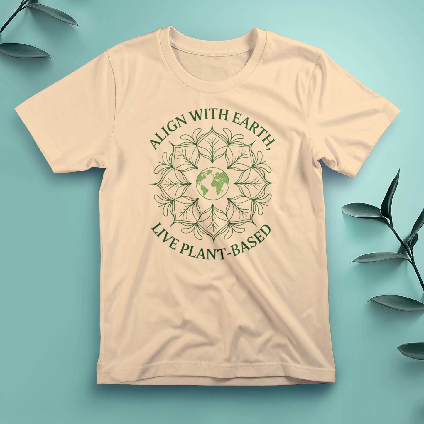 Align with Earth, Live Plant-Based - Tee, Unisex