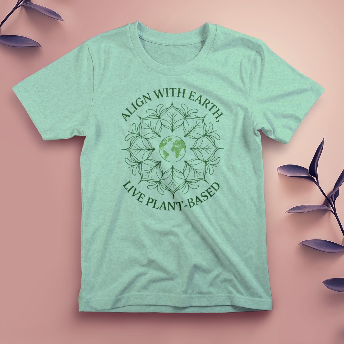 Align with Earth, Live Plant-Based - Tee, Unisex
