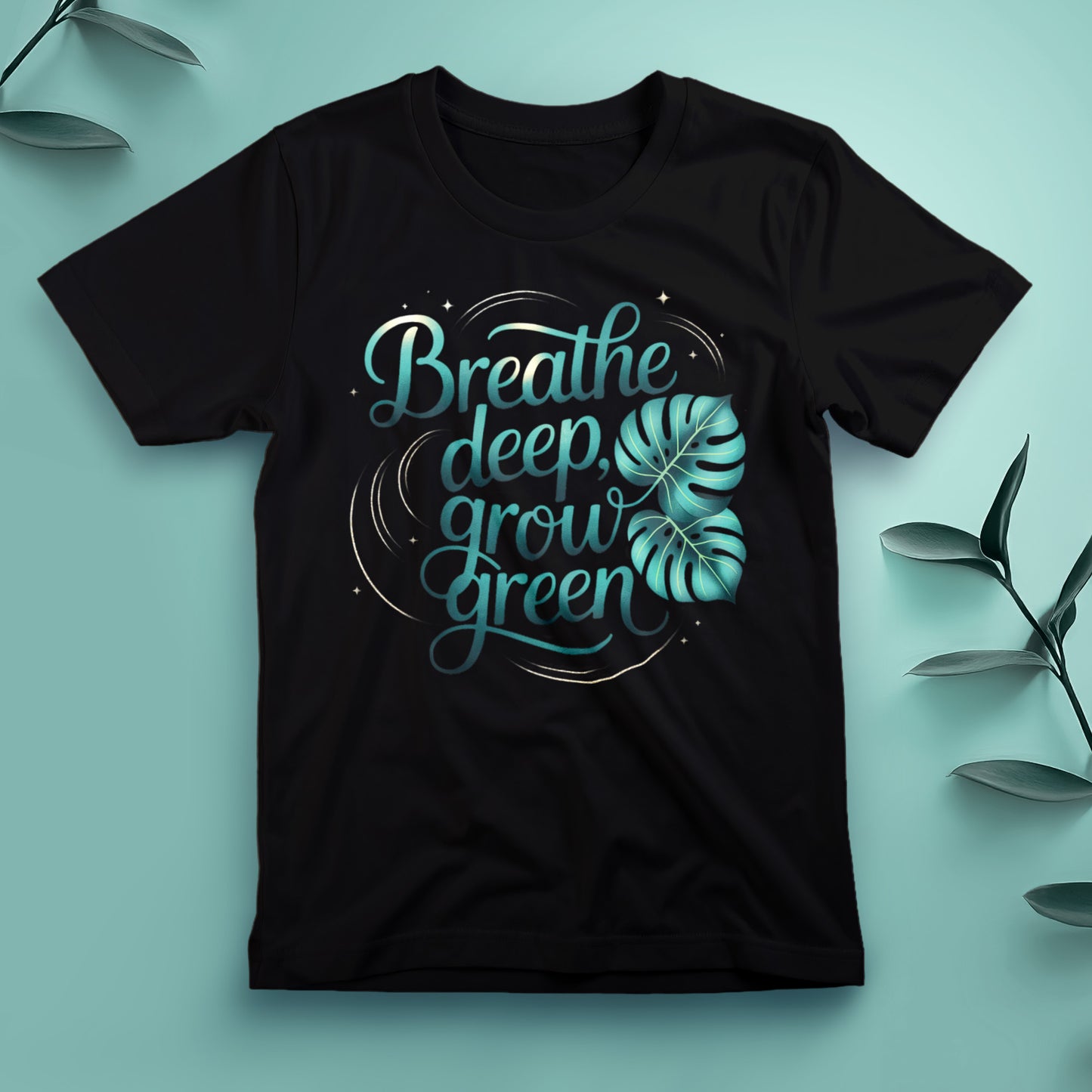 Breathe Deep, Grow Green - Tee, Unisex