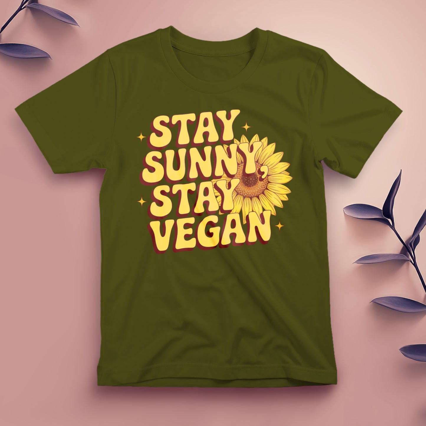 Stay Sunny, Stay Vegan - Tee, Unisex