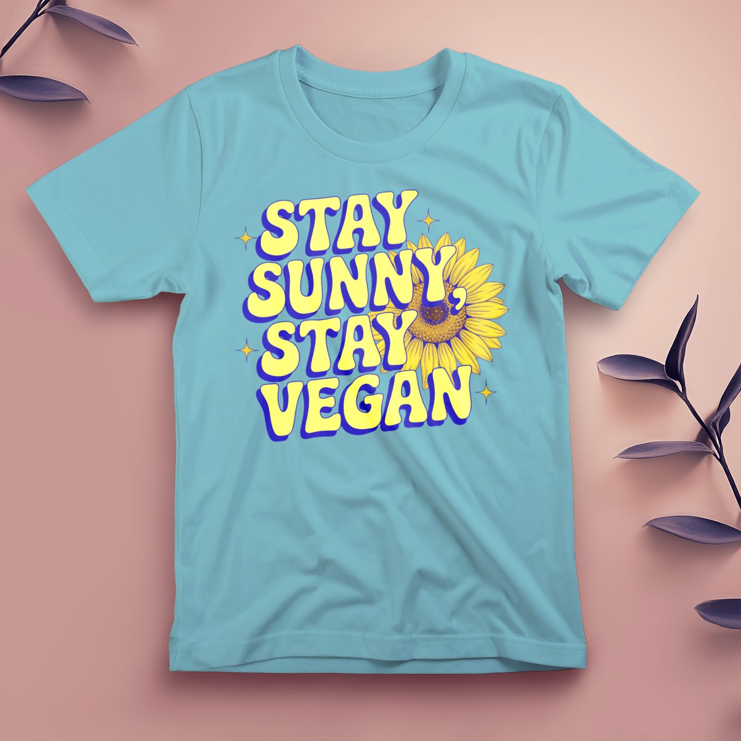 Stay Sunny, Stay Vegan - Tee, Unisex
