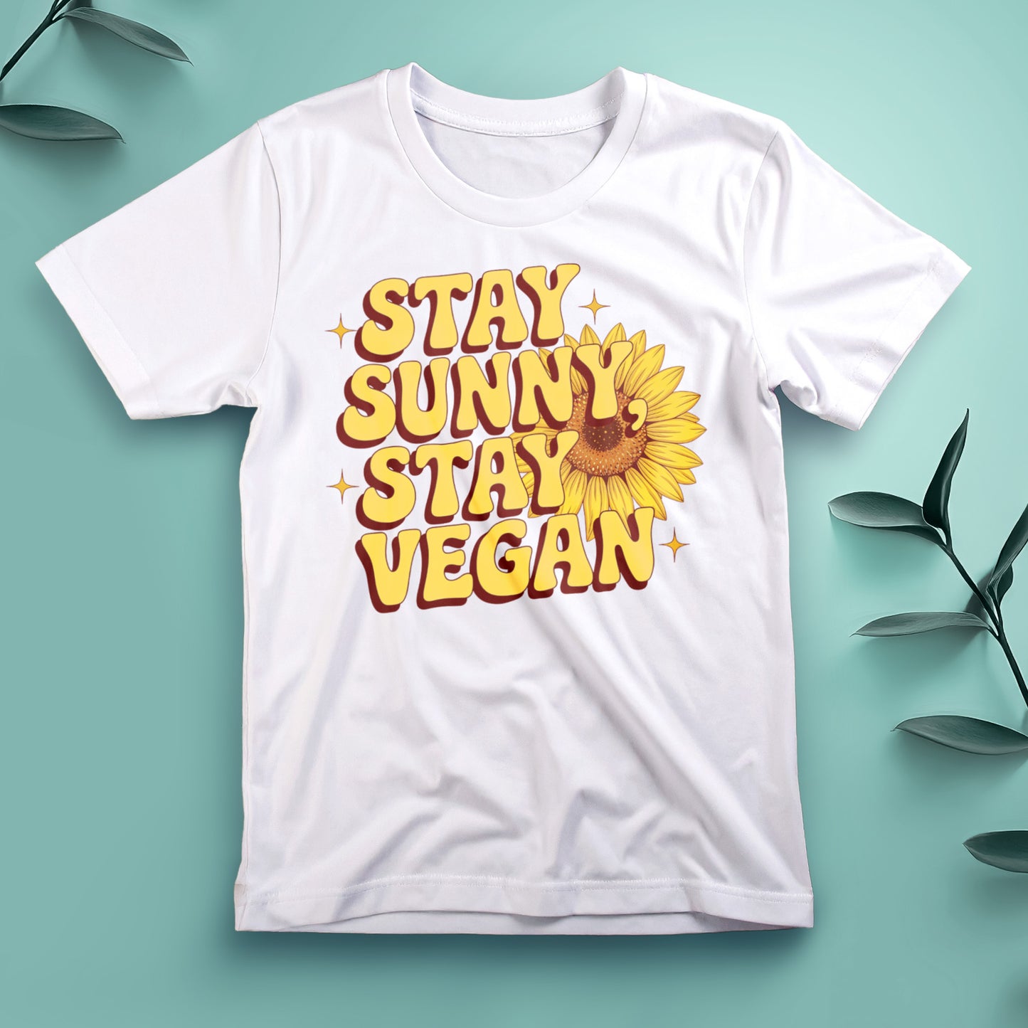 Stay Sunny, Stay Vegan - Tee, Unisex