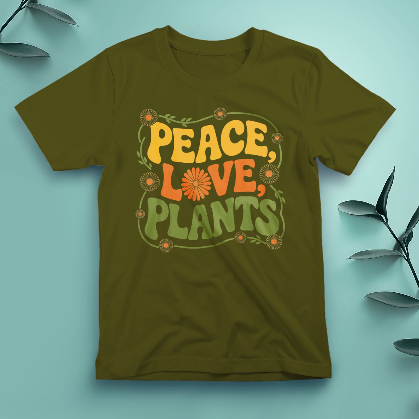 Peace, Love, Plants - Tee, Unisex
