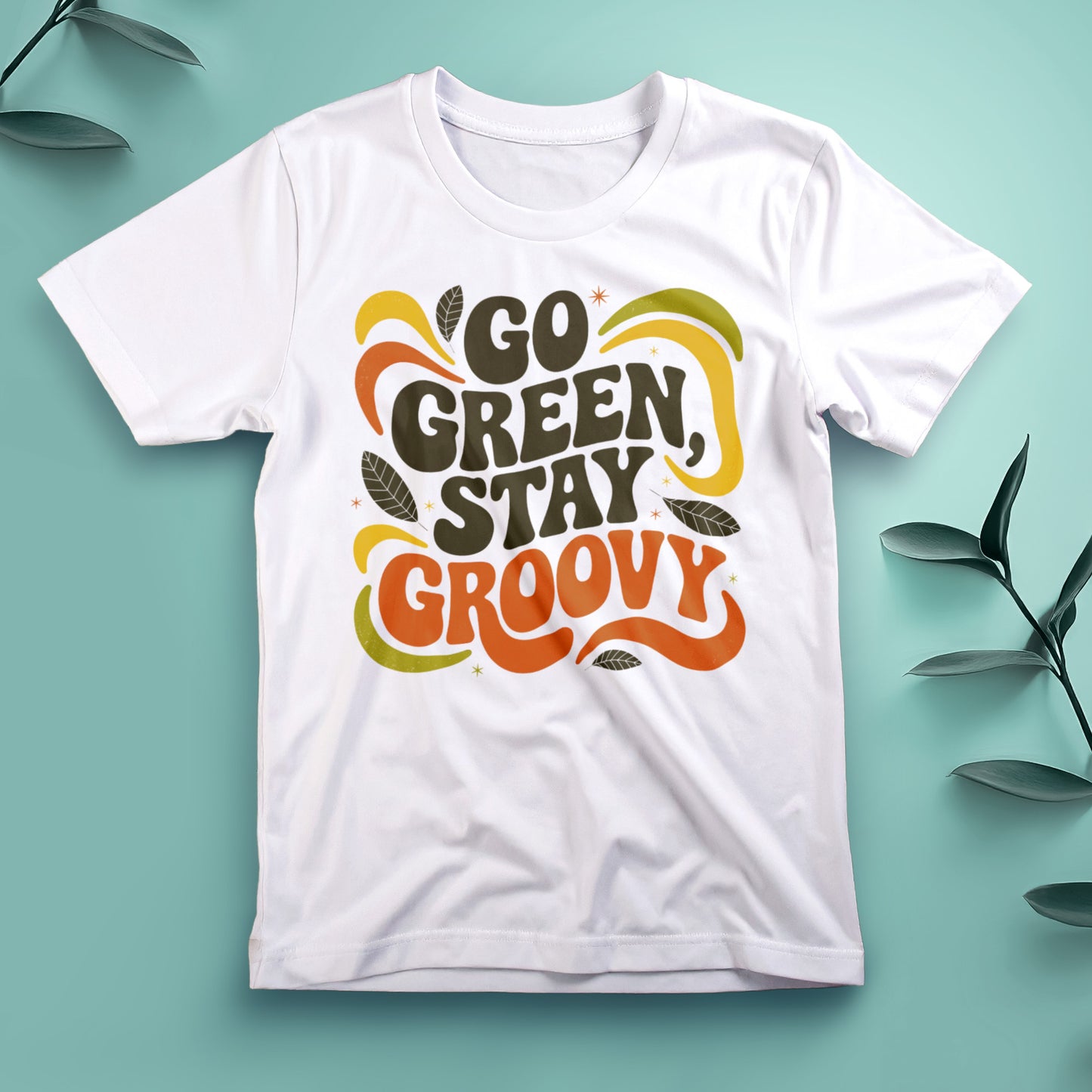 Go Green, Stay Groovy - Tee, Unisex