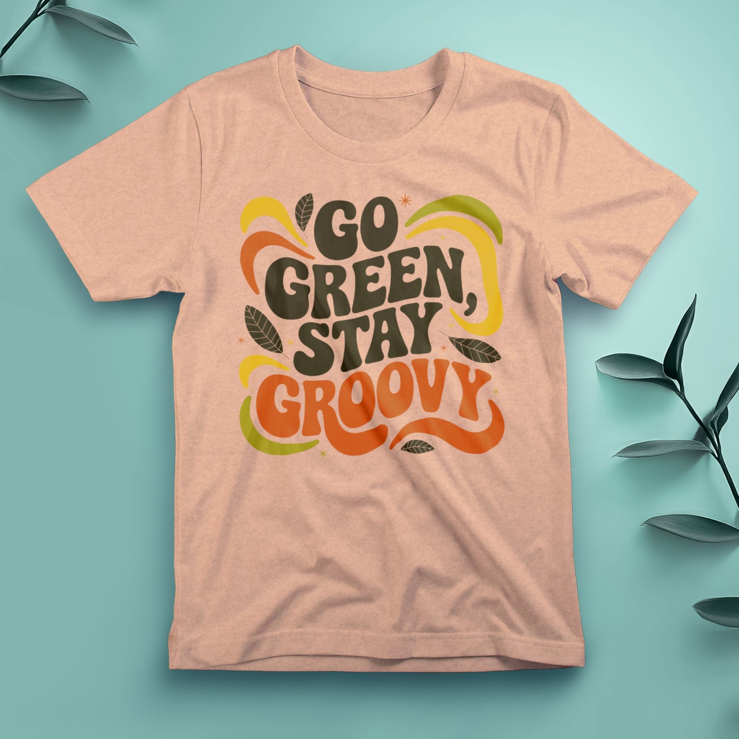 Go Green, Stay Groovy - Tee, Unisex