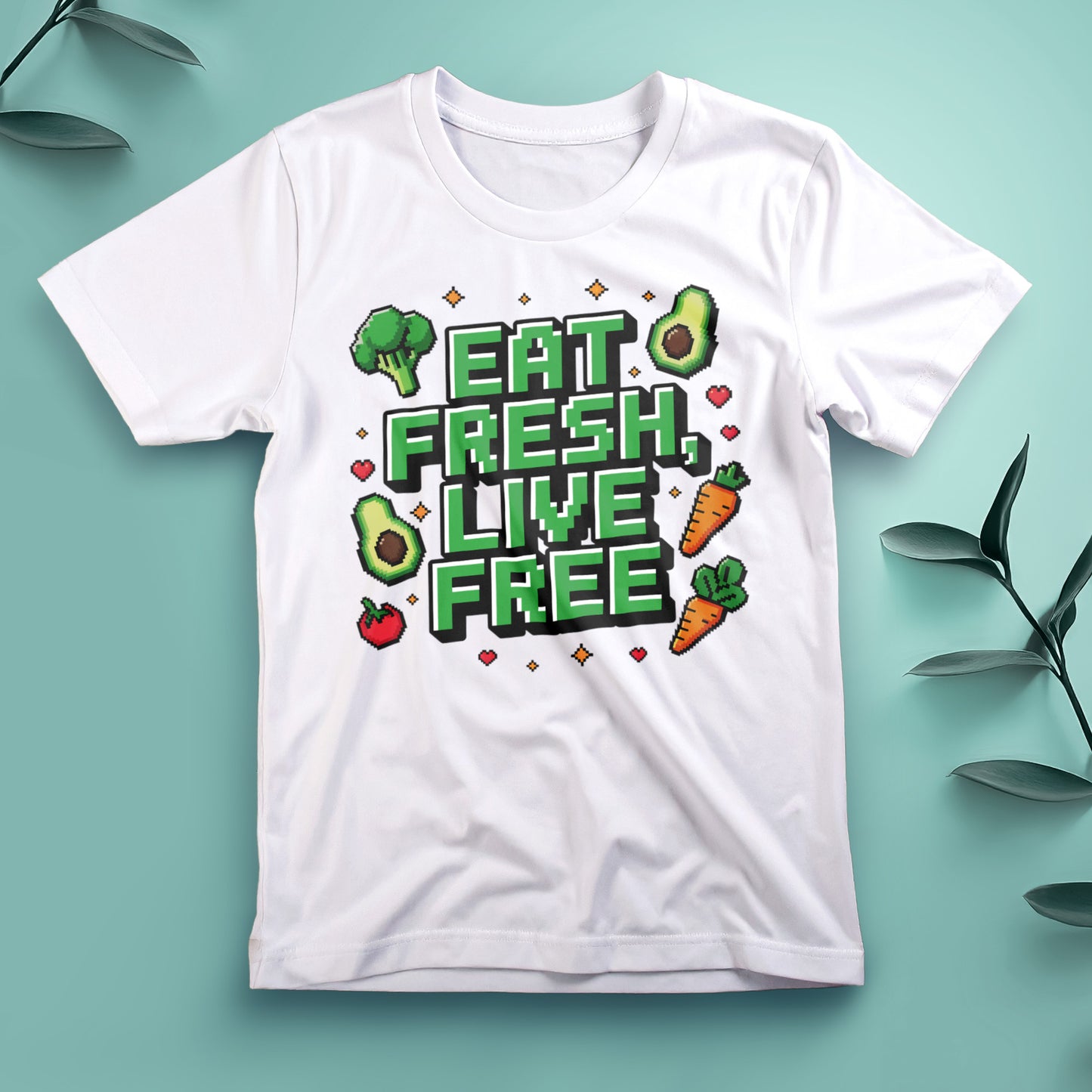 Eat Fresh, Live Free - Tee, Unisex