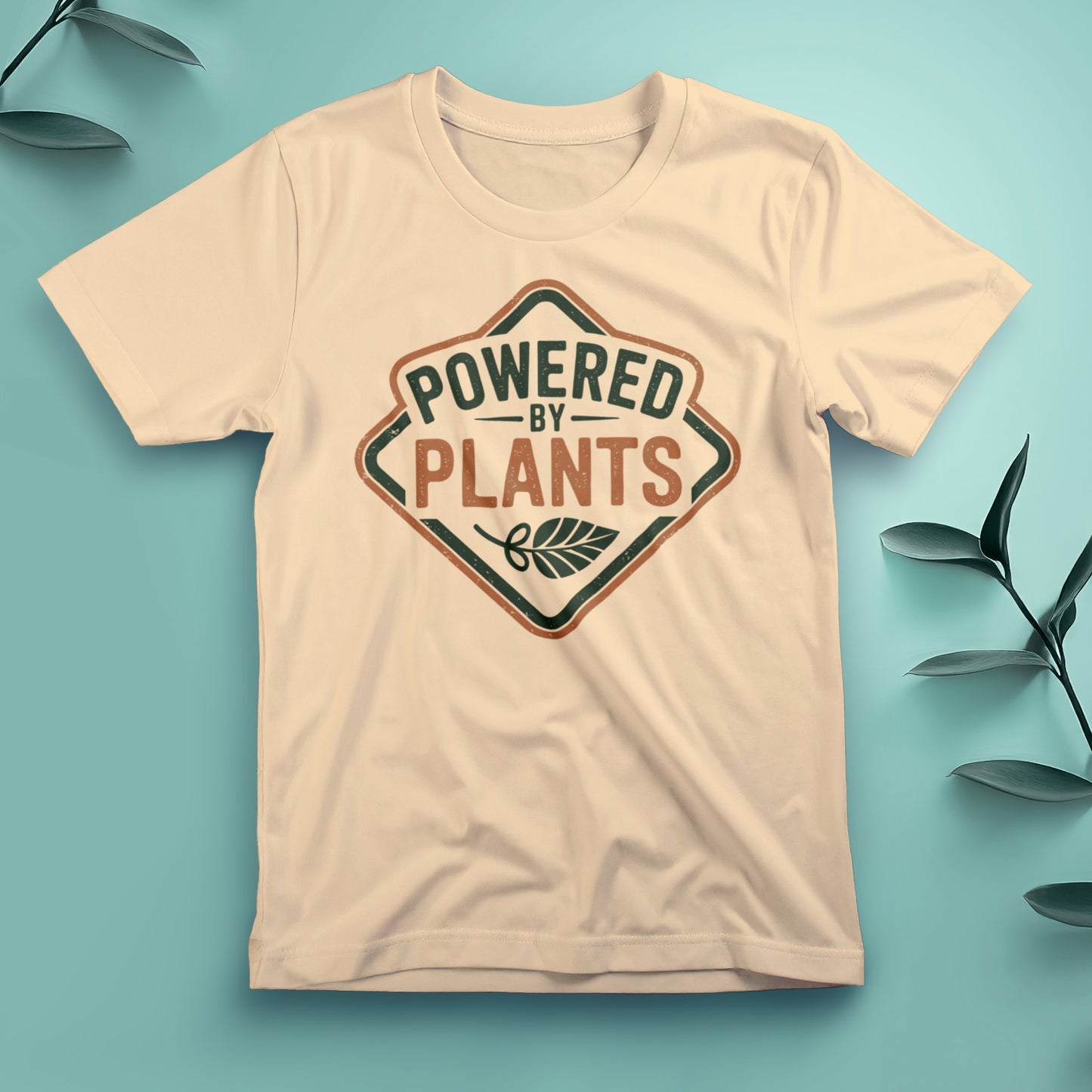 Powered by Plants (Badge) - Tee, Unisex