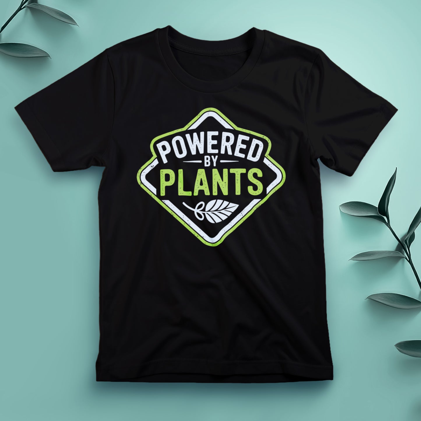 Powered by Plants (Badge) - Tee, Unisex