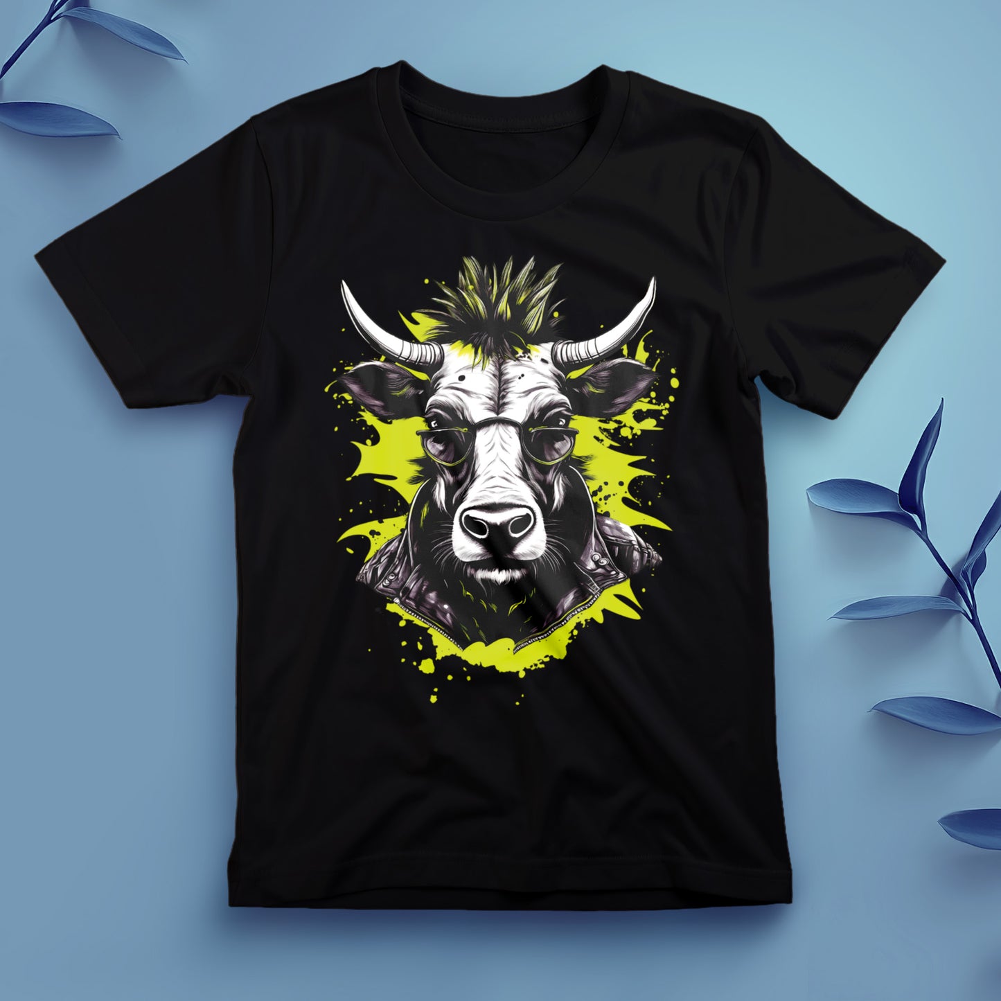 Punk Cow (Yellow) - Tee, Unisex
