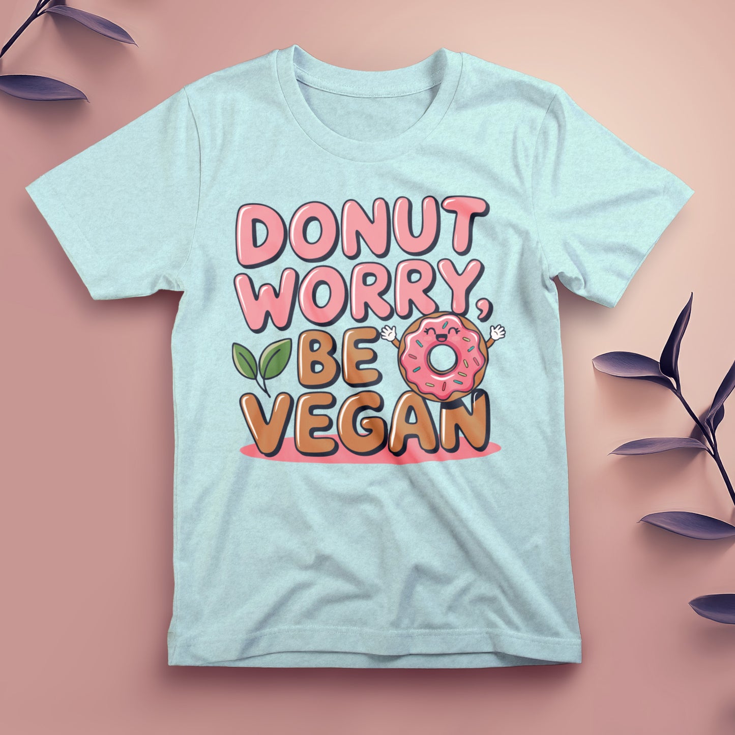 Donut Worry, Be Vegan - Tee, Unisex