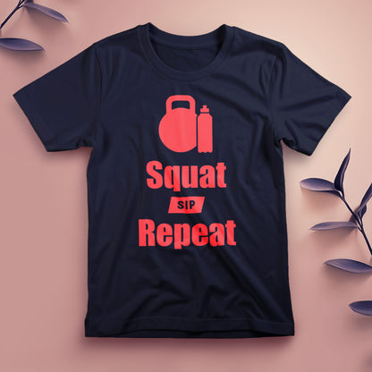 Squat, Sip, Repeat - Tee, Unisex