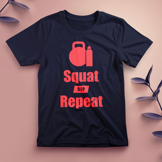 Squat, Sip, Repeat - Tee, Unisex