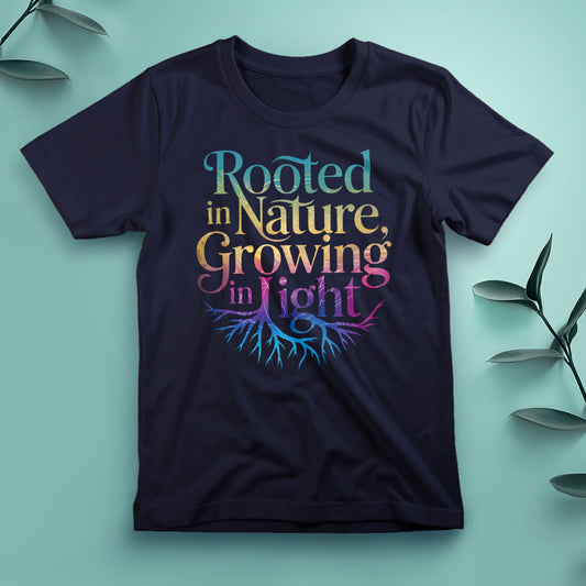 Rooted in Nature, Growing in Light - Tee, Unisex