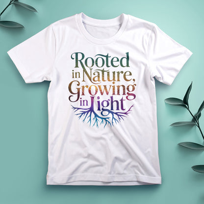 Rooted in Nature, Growing in Light - Tee, Unisex