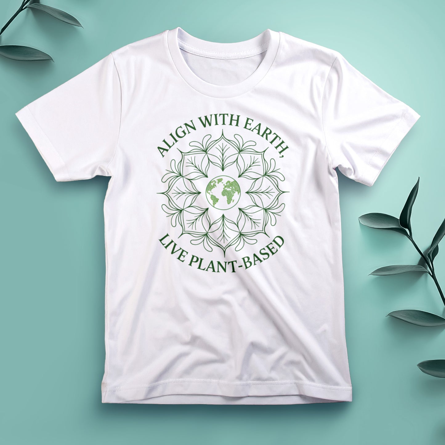 Align with Earth, Live Plant-Based - Tee, Unisex
