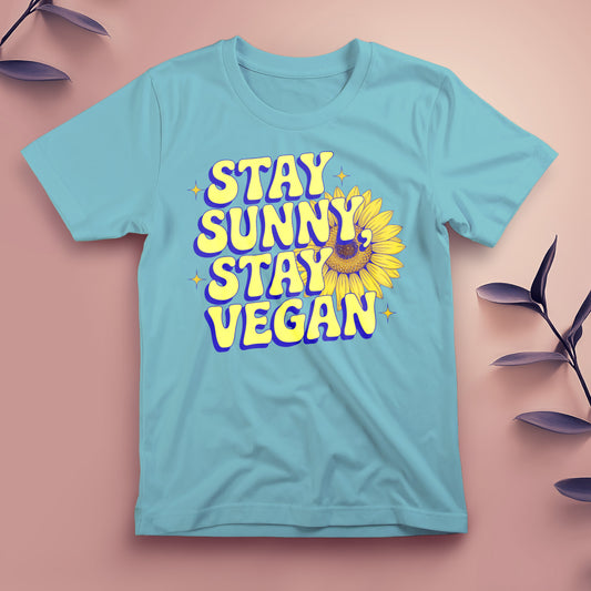 Stay Sunny, Stay Vegan - Tee, Unisex
