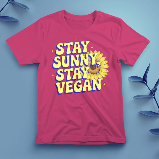 Stay Sunny, Stay Vegan - Tee, Unisex