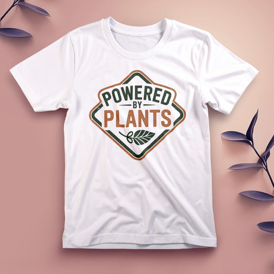 Powered by Plants (Badge) - Tee, Unisex