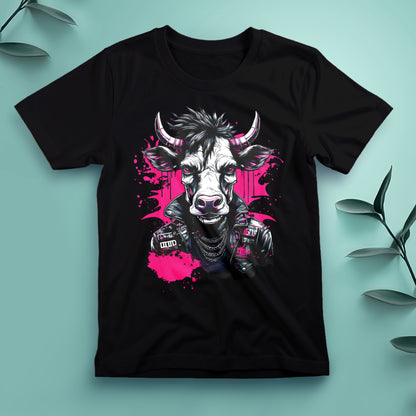 Punk Cow (Pink) - Tee, Unisex