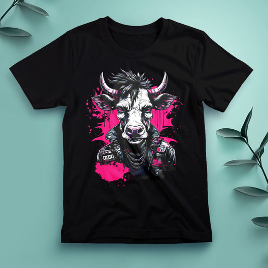 Punk Cow (Pink) - Tee, Unisex