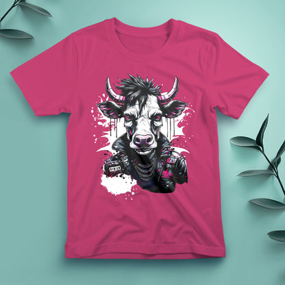 Punk Cow (Pink) - Tee, Unisex