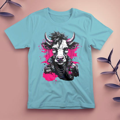 Punk Cow (Pink) - Tee, Unisex