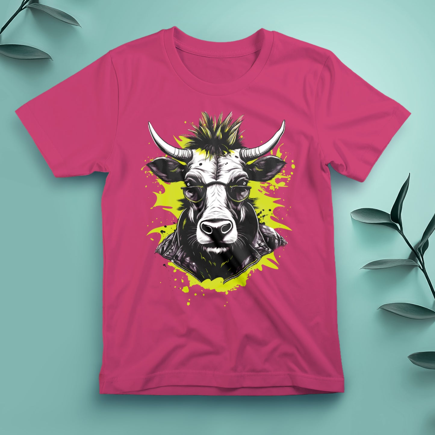 Punk Cow (Yellow) - Tee, Unisex