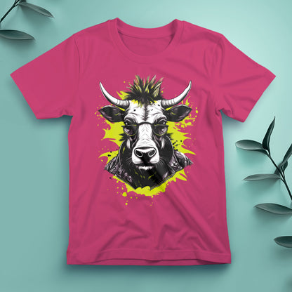 Punk Cow (Yellow) - Tee, Unisex