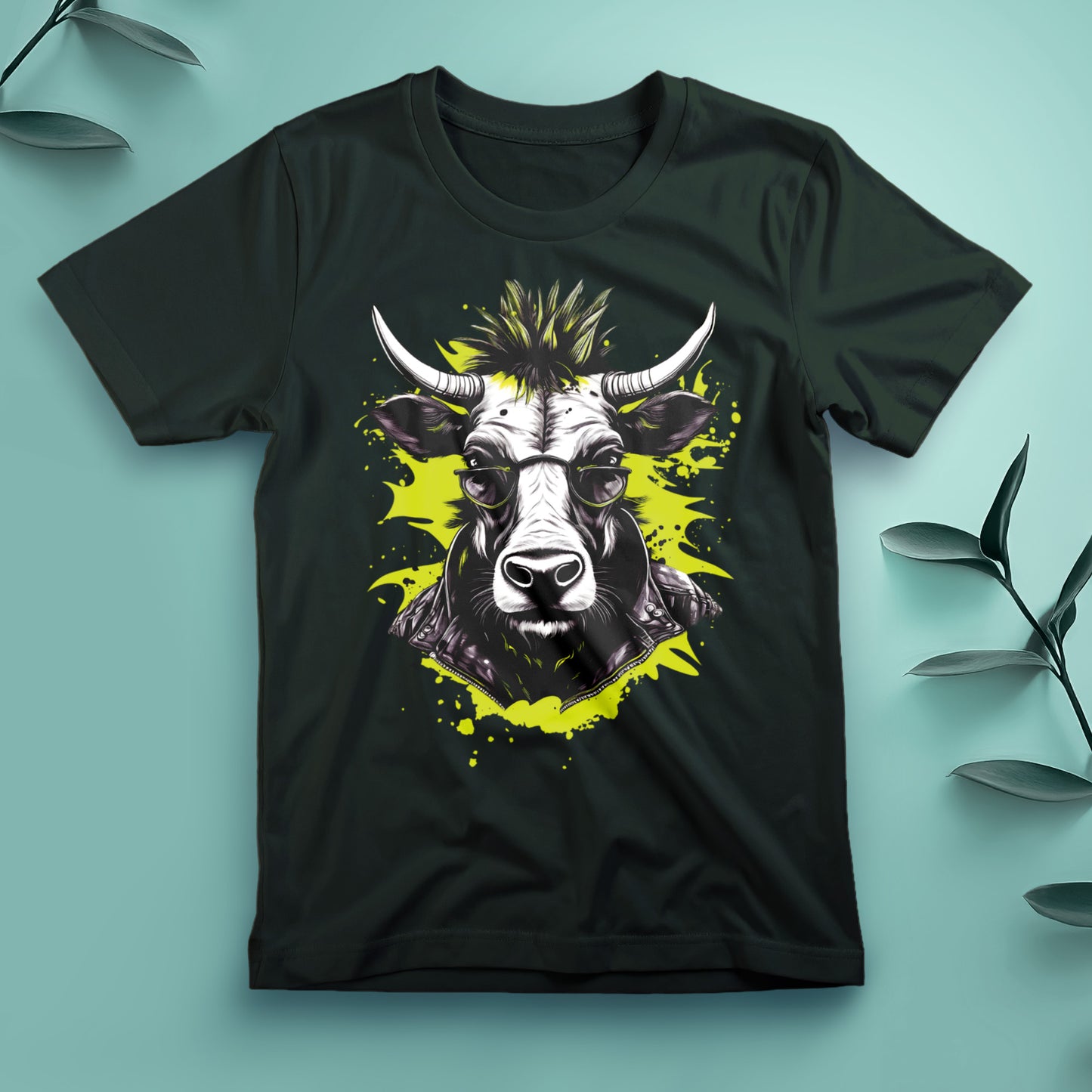 Punk Cow (Yellow) - Tee, Unisex
