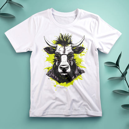 Punk Cow (Yellow) - Tee, Unisex
