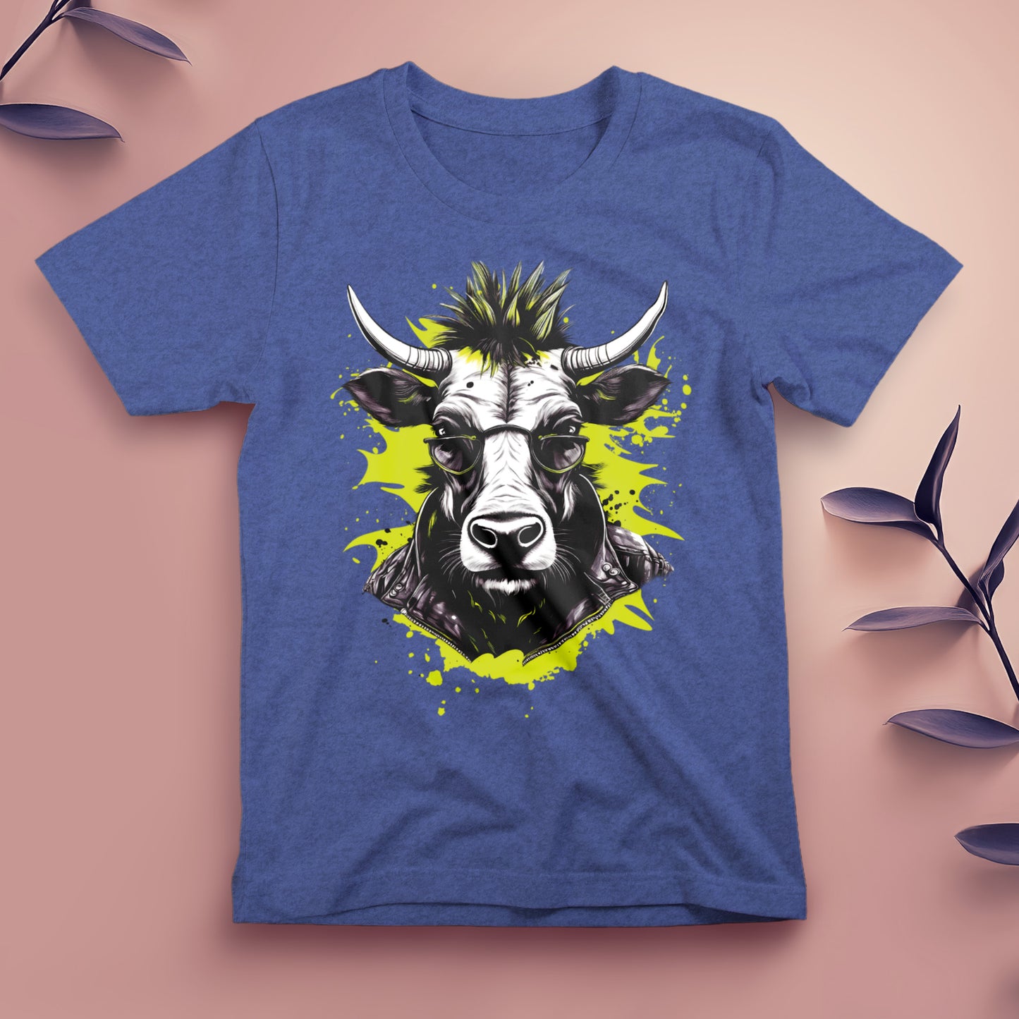 Punk Cow (Yellow) - Tee, Unisex