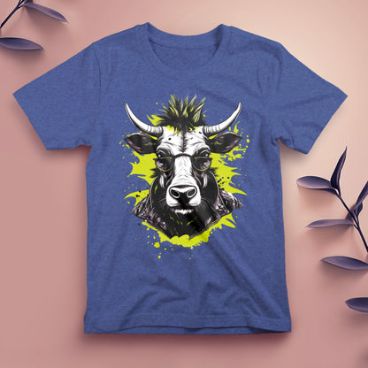 Punk Cow (Yellow) - Tee, Unisex