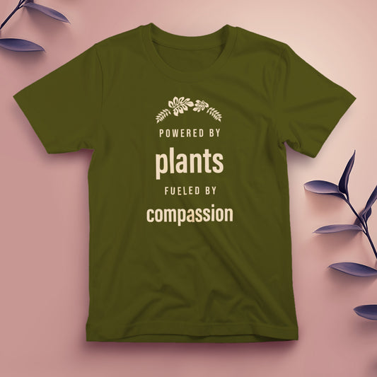 Powered by Plants, Fueled by Compassion - Tee, Unisex