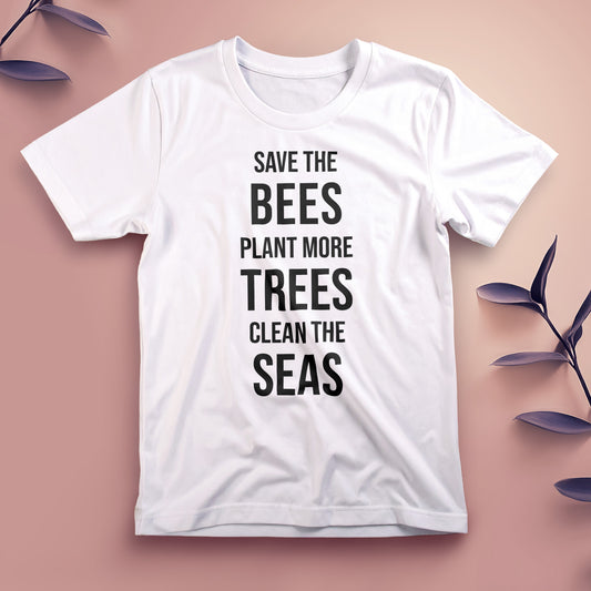 Save the Bees, Plant More Trees- Tee, Unisex