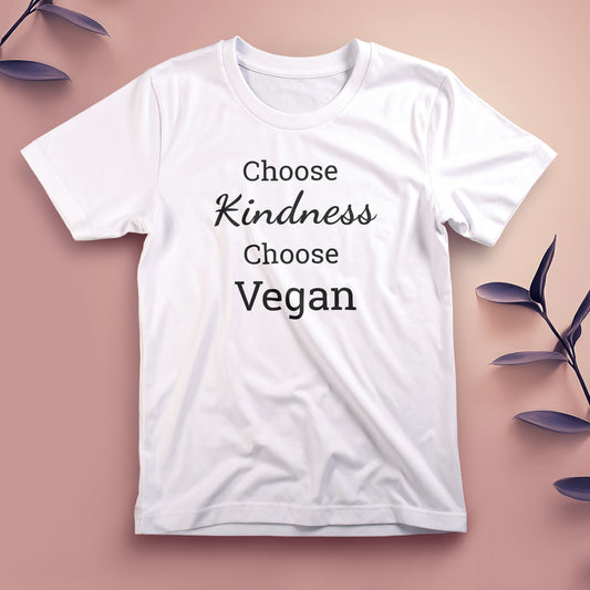 Choose Kindness, Choose Vegan - Tee, Unisex